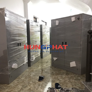 Cung cấp 11 tủ sắt quần áo tại chung cư mini Thi Thương Tân Triều, Hà Nội