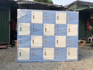 Sản xuất tủ mầm non 20 ngăn cho khách hàng tại Thái Hà