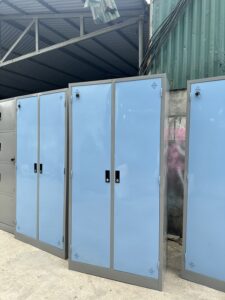 Tìm hiểu về tủ quần áo 2 buồng màu xanh tại Hưng Phát