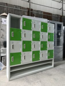 Tủ mầm non xanh trắng – Sản phẩm độc quyền tại Hưng Phát