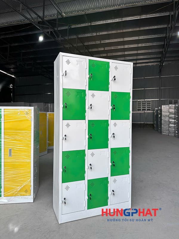 Năm 2026 bùng nổ nhu cầu sử dụng tủ sắt locker 15 ngăn giá rẻ