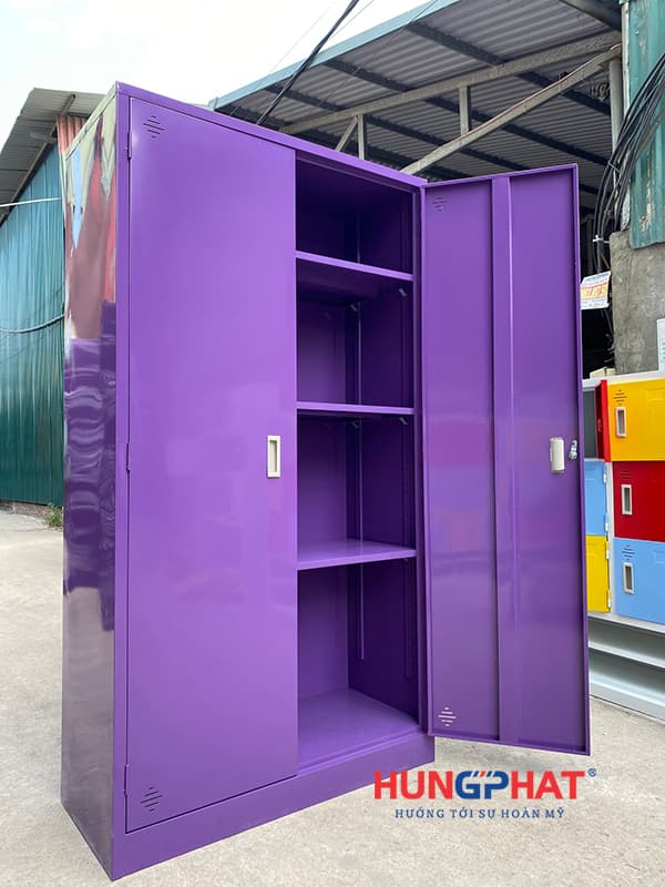 Tủ sắt văn phòng K2 cánh sắt noorir bật với màu sắc sơn theo yêu cầu
