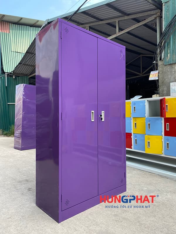 Tủ sắt văn phòng K2 cánh sắt sơn màu theo yêu cầu