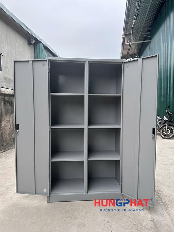 Tủ sắt văn phòng k2 cánh sắt bàn giao nhanh trong ngày tại Thanh trì