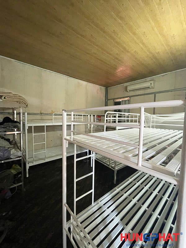 Giường tầng sắt cho container công trình cầu đường Vành đai 4